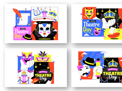 10 World Theatre Day Illustration