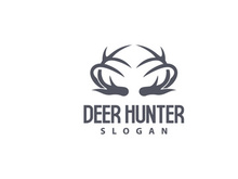 Deer Logo Deer Hunter Vector Forest Animal Design