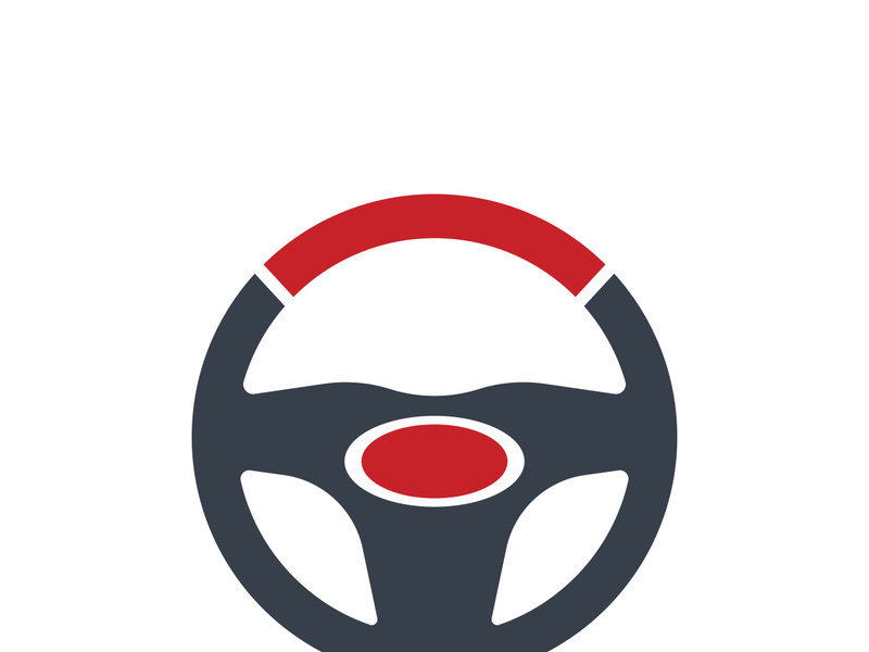 Steering Wheel vector image logo