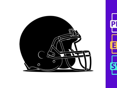 American football helmet illustration