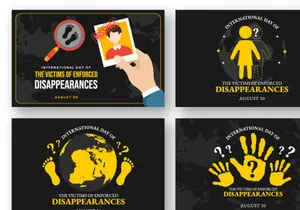 14 Day of the Victims of Enforced Disappearances Illustration