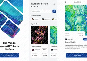 Verse Time - NFT Marketplace Design Mobile App