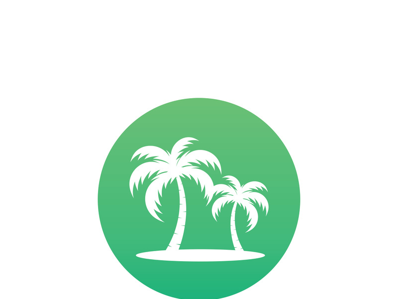 Unique and modern arabian palm tree logo design.