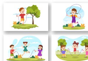 12 Jump Rope Sport Illustration