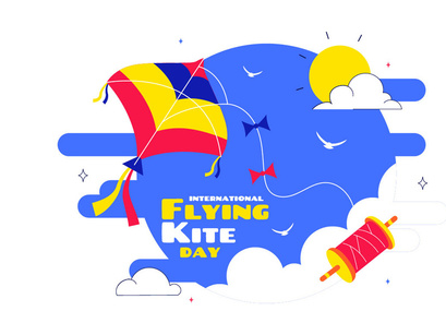 11 National Kite Flying Day Illustration