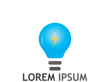 Lamp logo design with creative idea preview picture