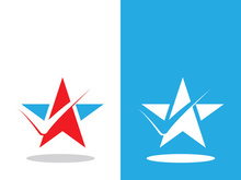 Star icon template vector illustration design