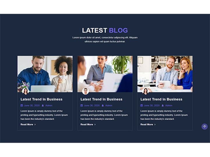 Blog Page Template Design