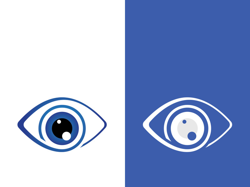 Eye logo icon design template illustration