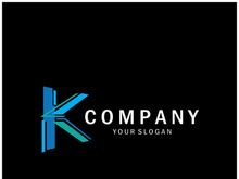The letter K logo design is simple, elegant, modern, unique and luxurious. Logo for business cards, business, companies, fashion and brands, offices