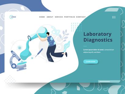 Medical Online sets Illustration