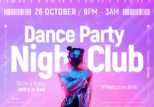 [Free] Club Flyer - Editable PSD Template