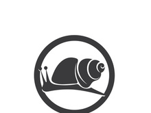 snail animal logo and symbol template