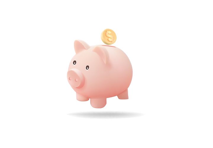 3D Business Vector Icon render with blender style