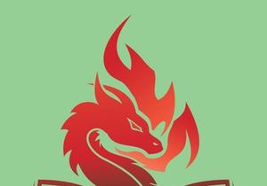 Dragon logo art illustration