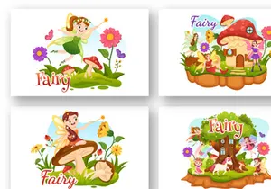 16 Beautiful Flying Fairy Illustration