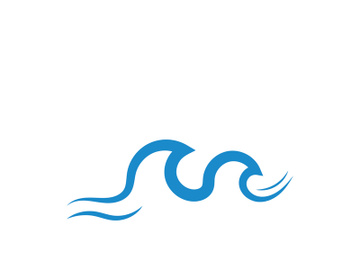 Ocean water wave wave logo design. preview picture