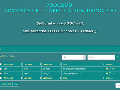 PDOCreator v1.0 – Advanced PHP CRUD application (Form Builder & Database Management)