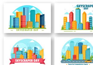10 Skyscraper Day Illustration