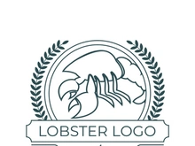 Vintage lobster logo