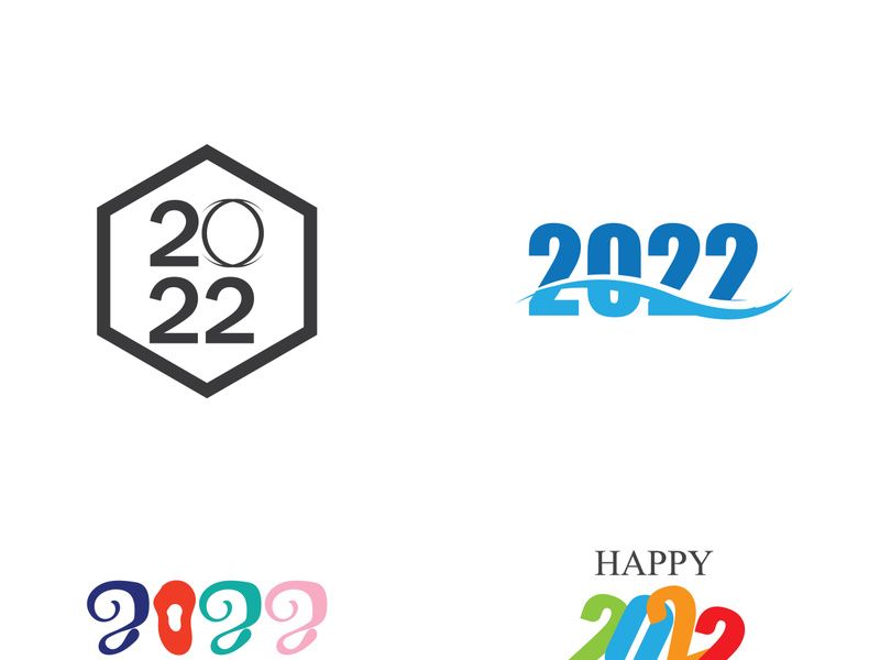 happy new year 2022 vector illustration design template