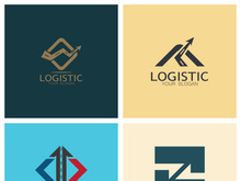 logistics logo icon illustration vector design  distribution symbol  delivery of goods  economy  finance