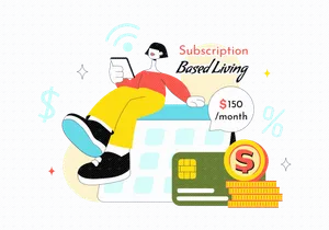 10 Subscription Based Living Illustration