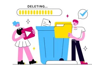 10 Delete File Vector Illustration