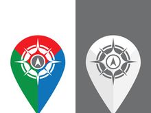 Compass logo template vector icon illustration design