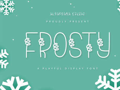 Frosty - Playful Display Font