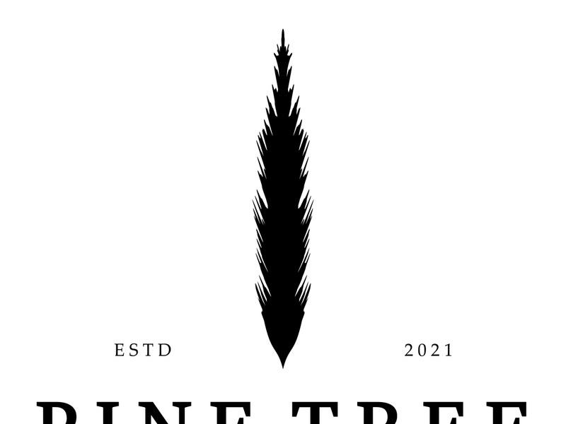 simple pine or fir tree logo,evergreen.for pine forest,adventurers,camping,nature,badges and business.vector