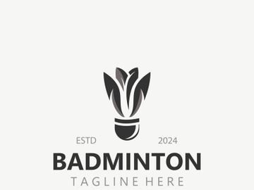 Badminton Shuttlecock logo icon design for Sport Badminton Championship club competition preview picture