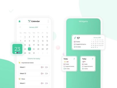 Calendar Widget - NEW iOS 14 Widget
