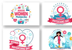 12 National Women Physicians Day Illustration