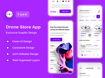 Drones Store App Design