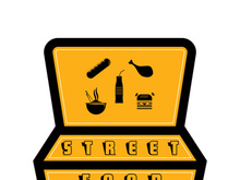 Street Food Chalk Handwriting Typography for Restaurant Street Food Chalk Handwriting Typography for Restaurant