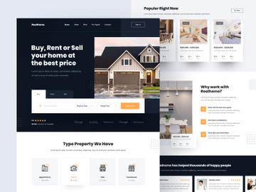 Real estate Landing page preview picture