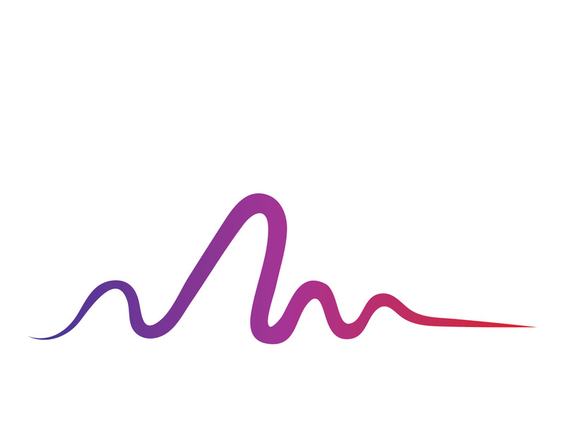 Sound waves vector illustration design template
