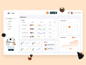 Task Management Dashboard Design preview picture