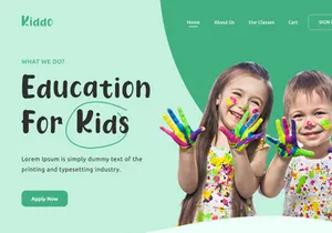 Kiddo Landing Pages UI Kit