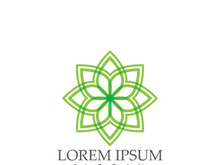 Logos of green Tree leaf ecology nature element vector