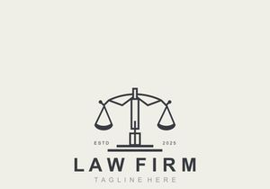 Law firm Logo lawyer office Simple Design inspiration symbol template