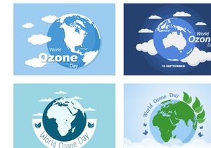 20 World Ozone Day Background Vector Illustration