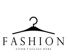 Simple clothes hanger logo details with creative design.for business, boutique, fashion, lifestyle, beauty, wardrobe, wedding dress, clothing store