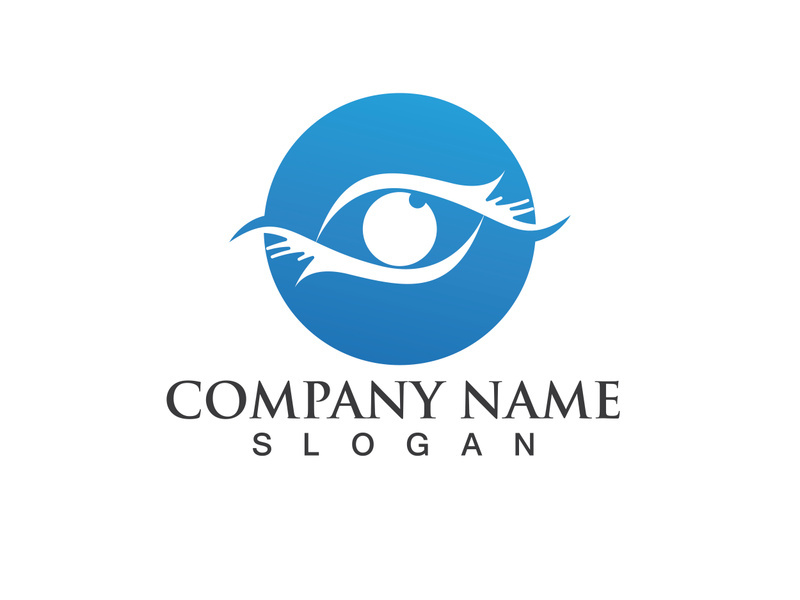 Eye Care vector logo design