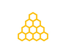 Bee icon design illustration