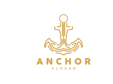 Anchor Logo, Ocean Ship Vector, Simple Minimalist Design preview picture