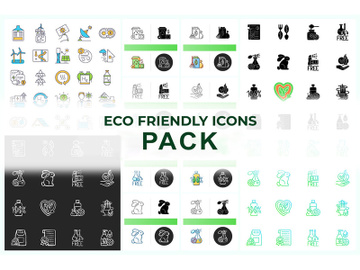 Eco friendly icons bundle preview picture