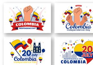 10 Colombia Independence Day Illustration