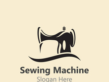 Sewing Machine Logo design concept, Tailor Sewing vector, Fashion Simple Design Template